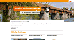 Desktop Screenshot of cdu-bad-saeckingen.de